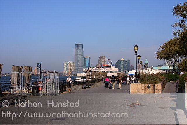 The Goldman Sachs Tower and the rest of Jersey City from Battery